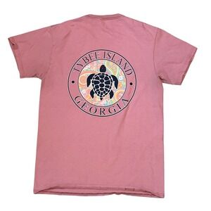 Delta Pro Weight Tybee Island Georgia Turtle Graphic T Shirt Mens M